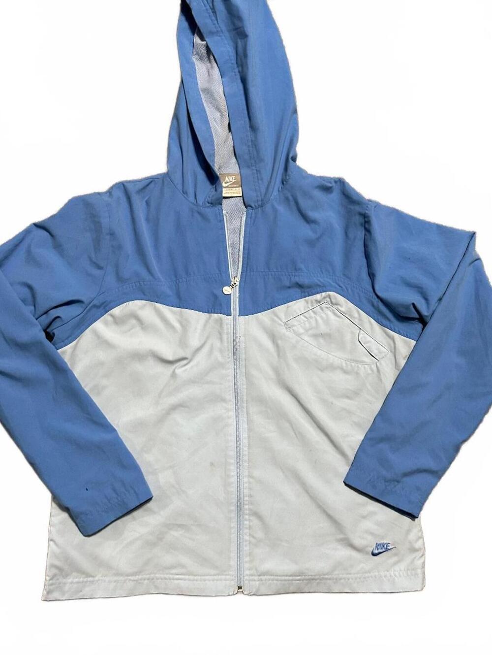 Y2K Nike Athleisure Women's Blue Color Black Light Weight Jacket size L
